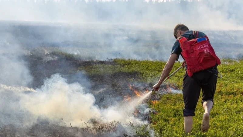 В Надымском районе объявлен высокий класс пожарной опасности: ситуация под контролем